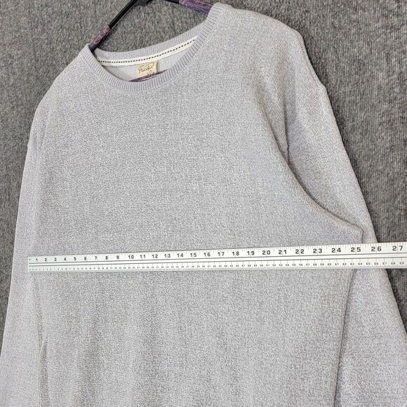 Pacific & Co Sweatshirt Mens XL Gray Solid Crewneck Fleece Pullover NEW - Picture 5 of 11